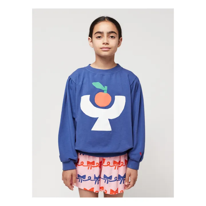 Bobo Choses Sweat Coton Bio Tomate | Bleu