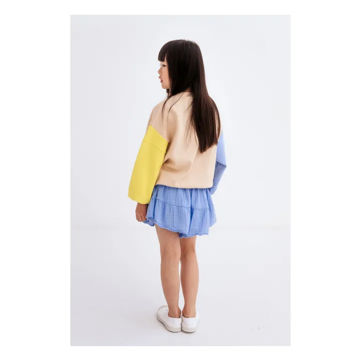 Repose AMS Sweat Coton Bio Colorblock | Beige