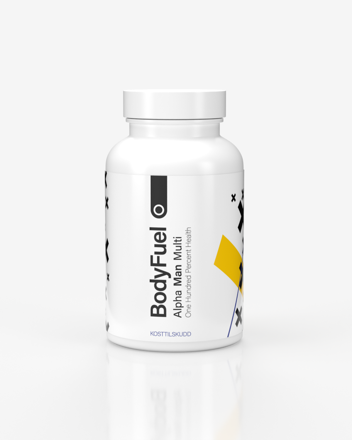 BodyFuel Alpha Man Multi: 20 ulike vitaminer-\mineraler (90 kapsler) x3
