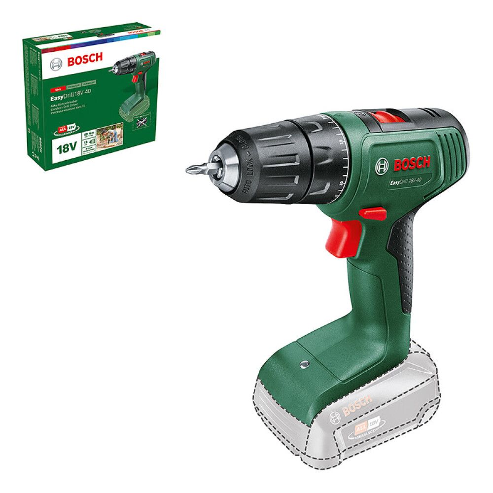DRILL BOSCH EASY 18-40 18V UTEN BATTERI
