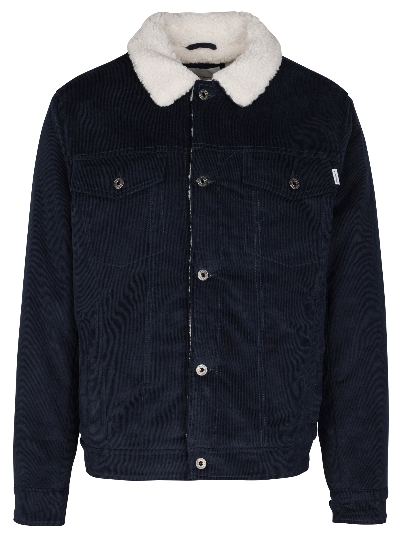 THRIS - Veste col classique en velours de coton | Bleu