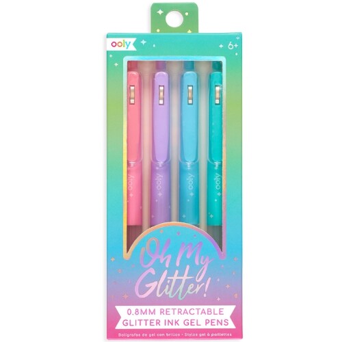 Ooly gelbalpennen glitter - 4st
