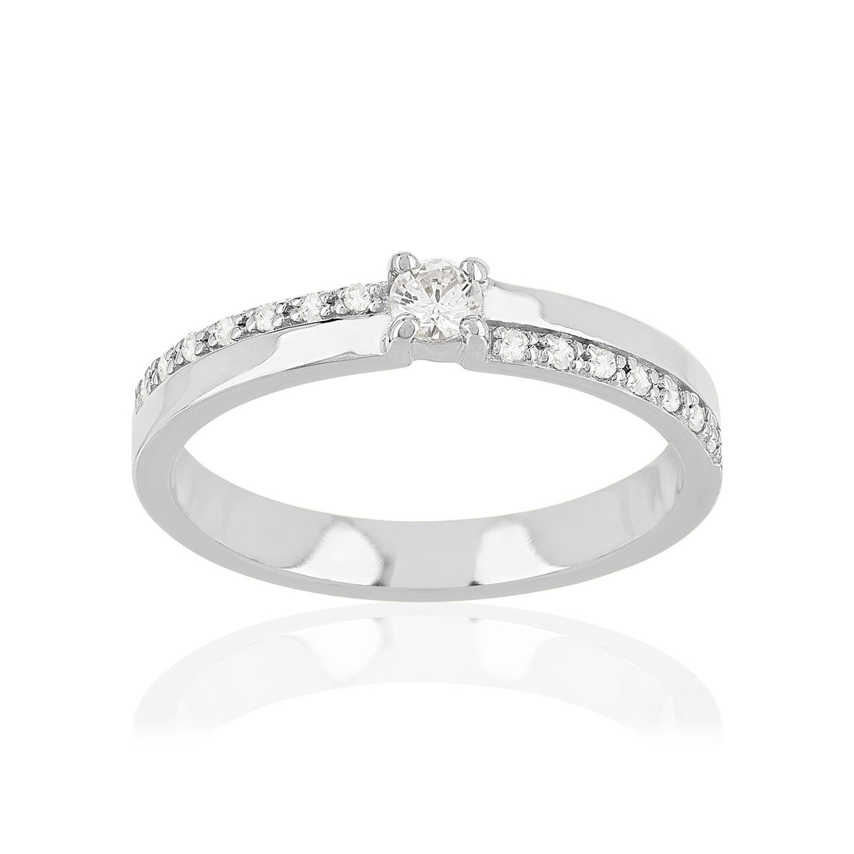 Bague argent 925 zirconias