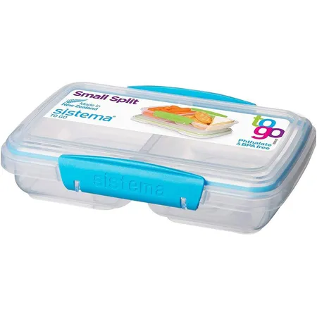 Sistema Lunchbox / Butterbrotdose, in 2 Sektionen unterteilt, 350 ml, 1 Stück, farblich sortiert