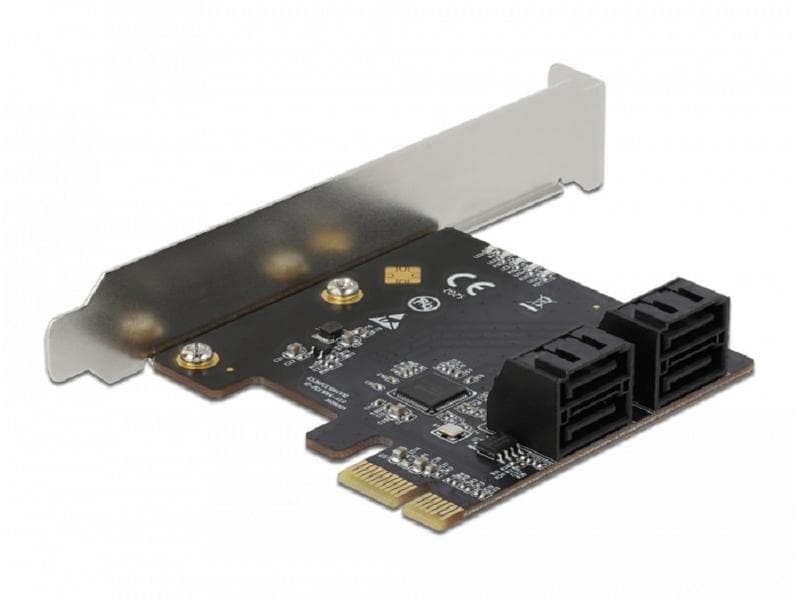 Delock SATA-Controller 4 Port SATA PCI Express x1 Karte LED 4x SATA PCI Express Karte