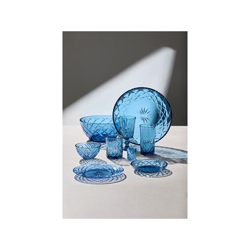 Lyngby Glas Sorrento 4-pak Shotglas, Blue, 4 cl