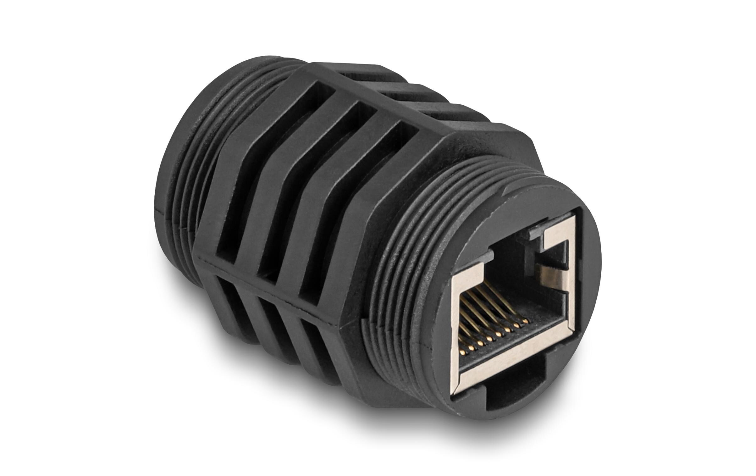Einbaumodul RJ45 Cat.6A, IP67 staub- und wasserdicht 1 StückDelock RJ45 Cat.6A Einbaumodul IP67 staub- und wasserdicht