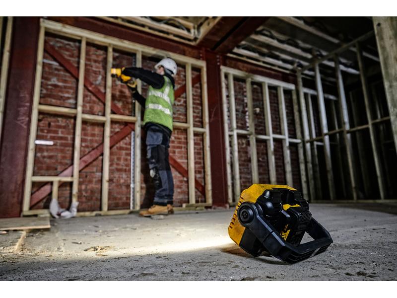 DEWALT Akku-Baustellenleuchte DCL077 12/18 V, Solo Akku-LED-Leuchte aus der innovativen XR-Serie