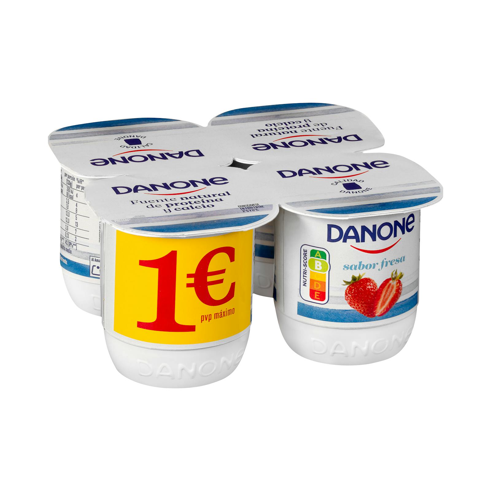 Yaourt Danone à la fraise