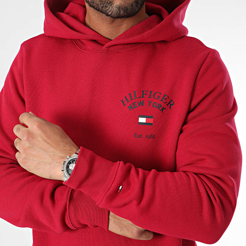 Sweat Capuche Arched Varsity 3641 Bordeaux