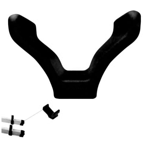 Embout de rail noir porte vélo Fiamma