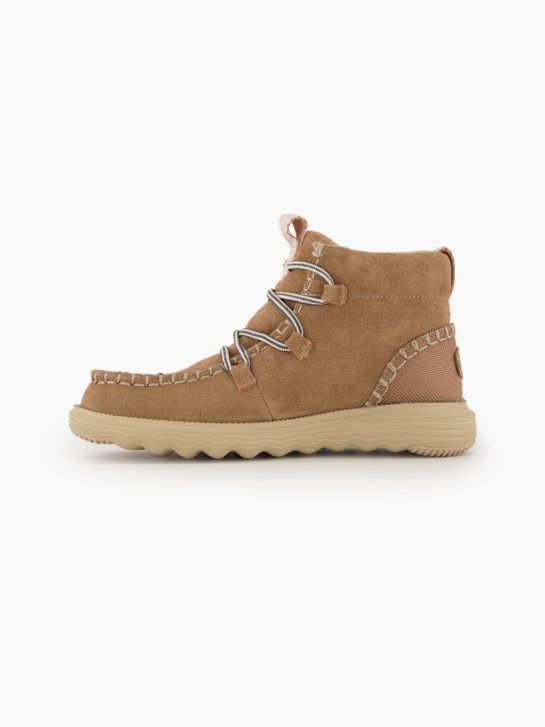 HEYDUDE Schnür-Stiefelette beige