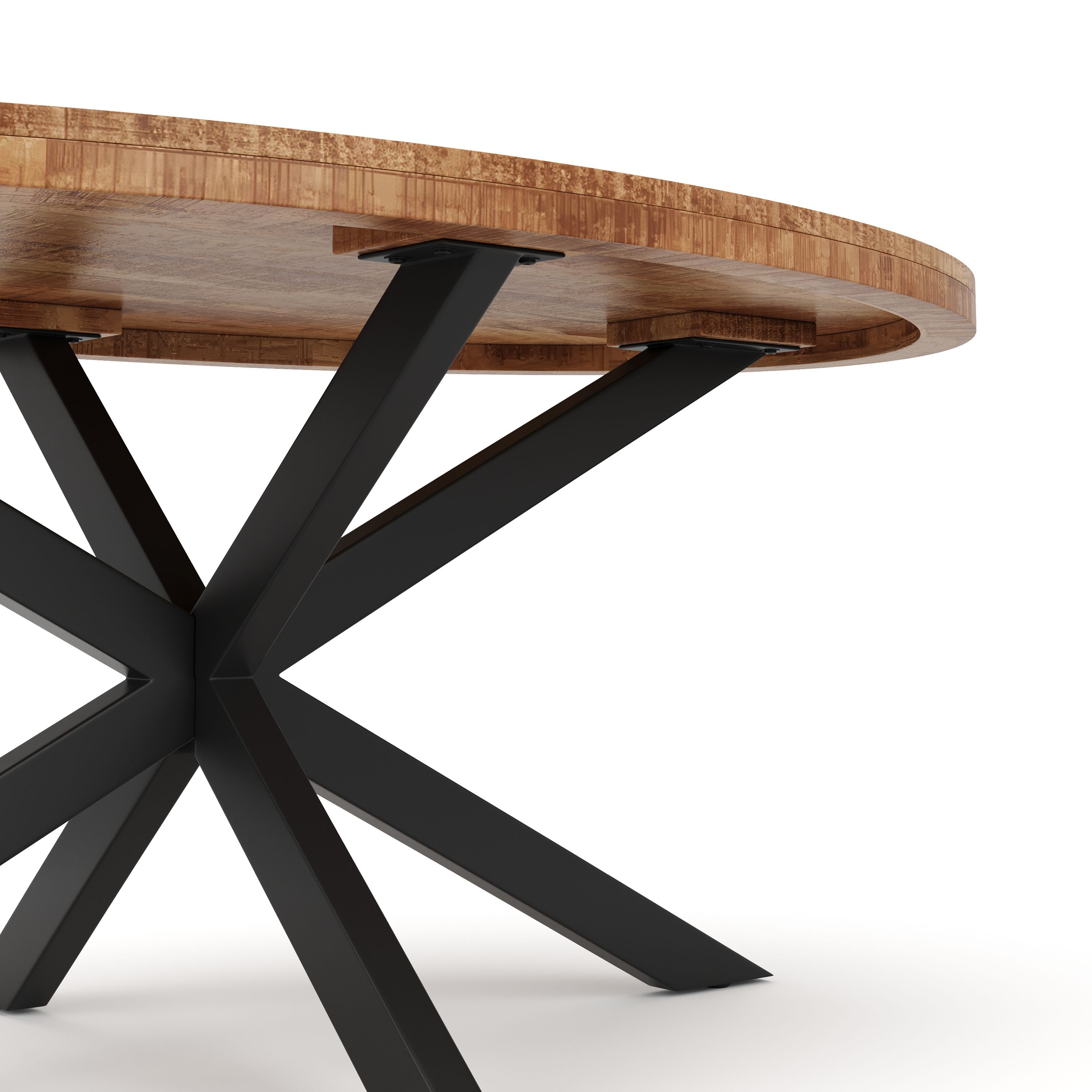 Esstisch Holz MAYLA oval 160 x 80 cm