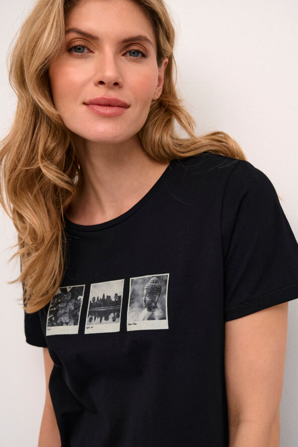 Cream CRNorma T-Shirt Cambodia pictures black