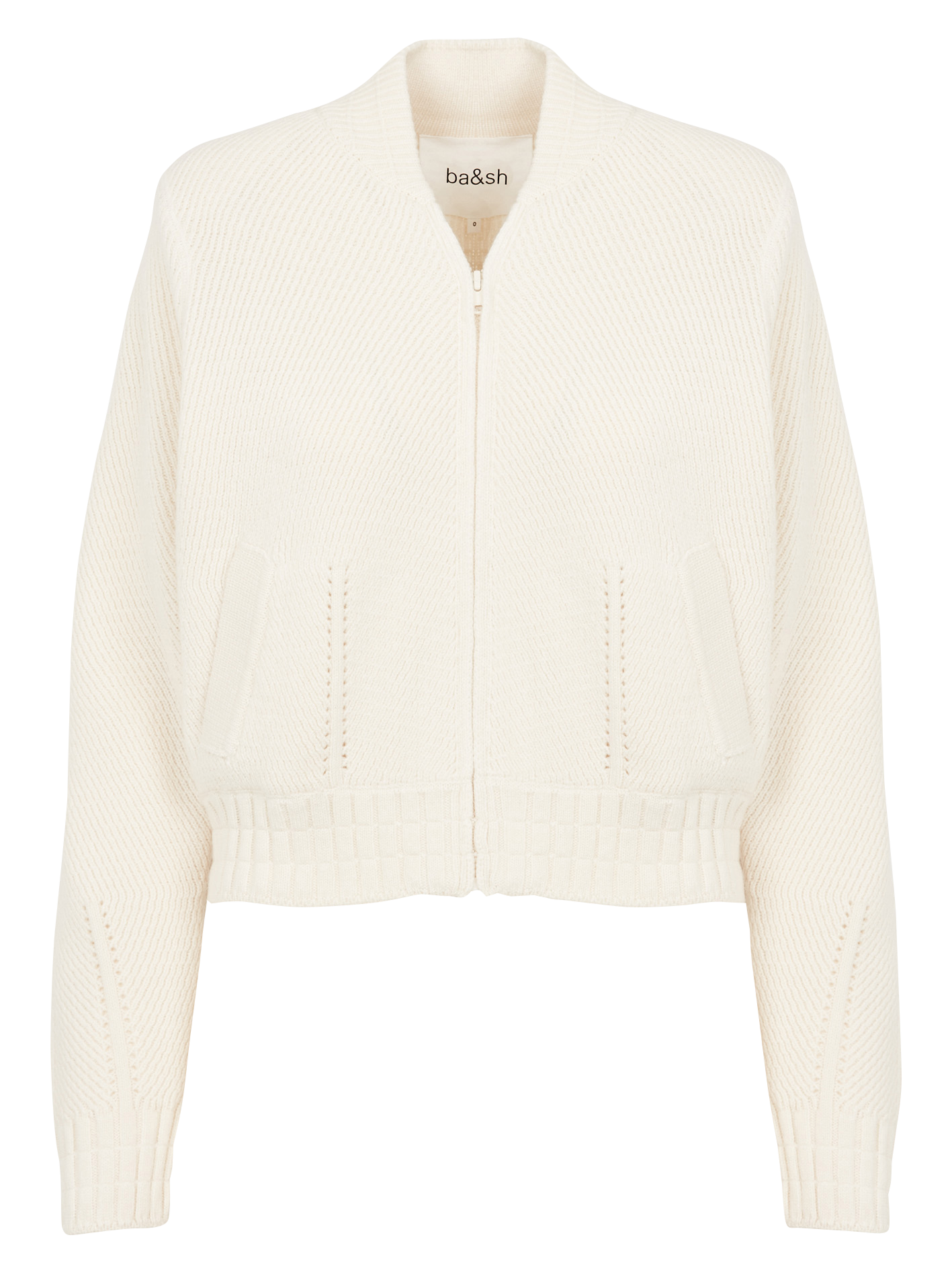 BELEM - Gilet col teddy en maille côtelé | Beige
