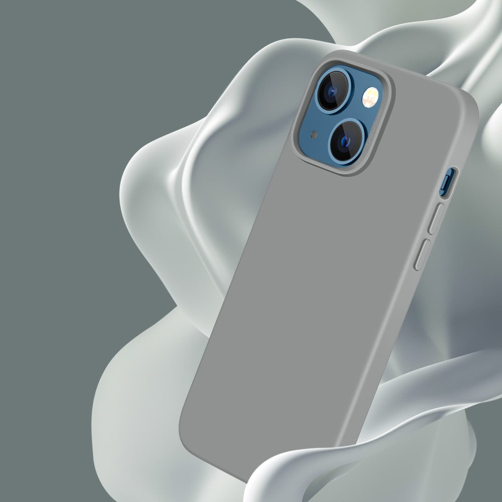 iPhone 13 Cloud Series Silikon Case Hülle - Grau