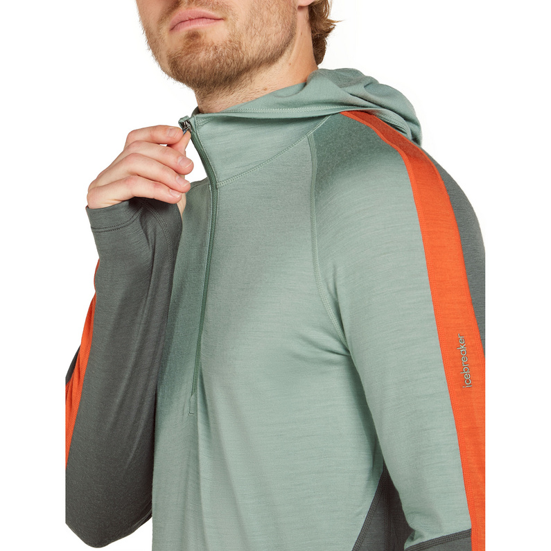 Icebreaker Herren 200 Sonebula Half Zip Hoodie Longsleeve