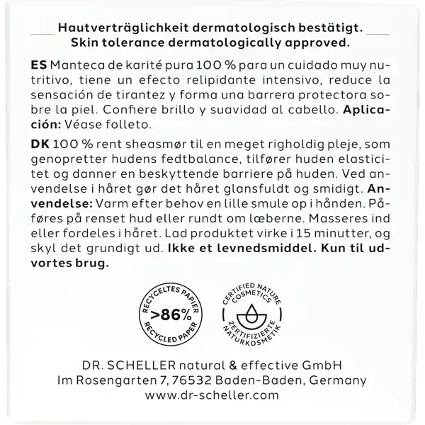 100% Reine Sheabutter