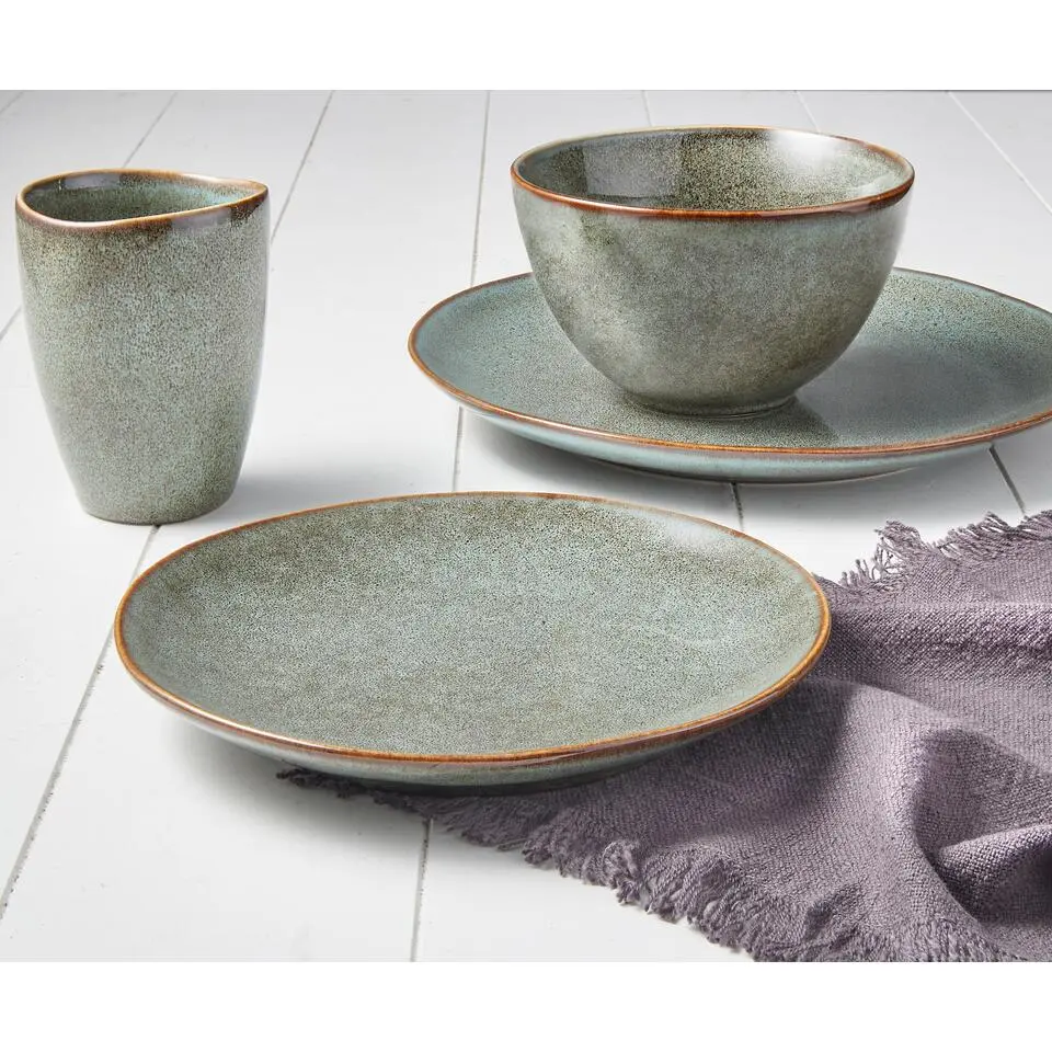 Mica Decorations Tabo Serviesset 4 persoons Keramiek Groen