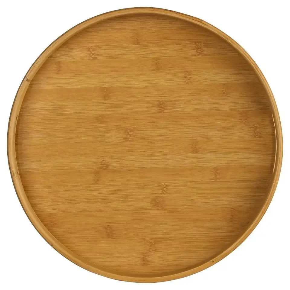 Secret de Gourmet Dienblad - bamboe - bruin - met handvaten -40cm