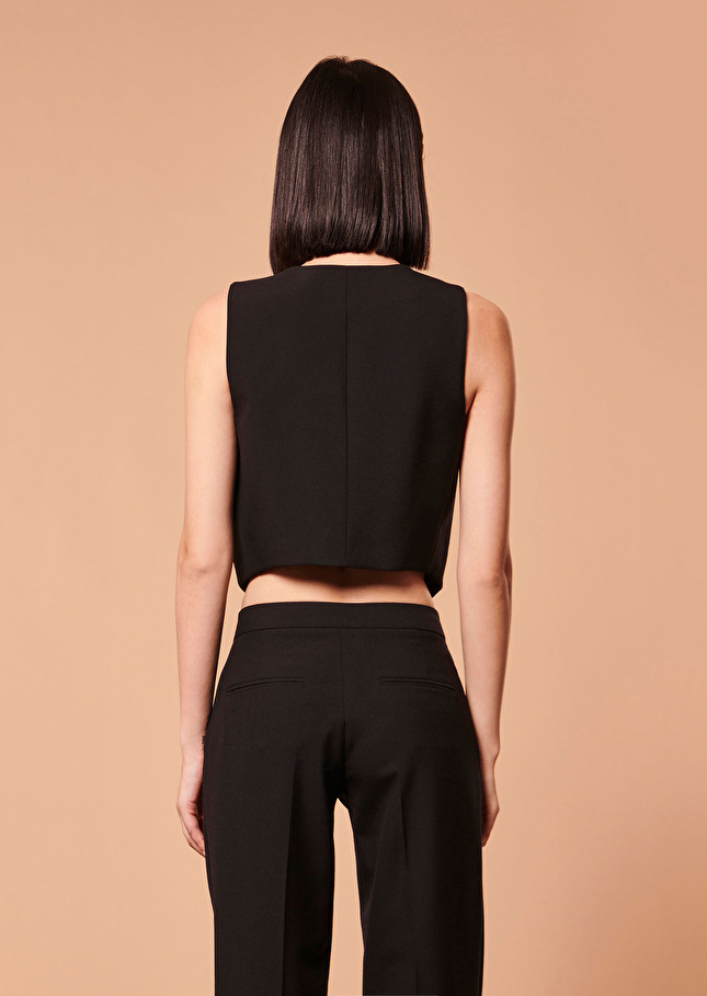 Gilet Gallianoir en laine froide