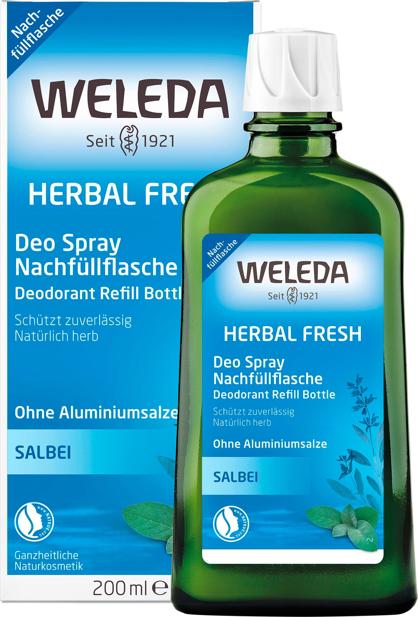 Weleda  Salbei Deodorant, 200 ml Nachfüller