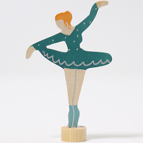 Grimm's decoratie figuur - ballerina blauw
