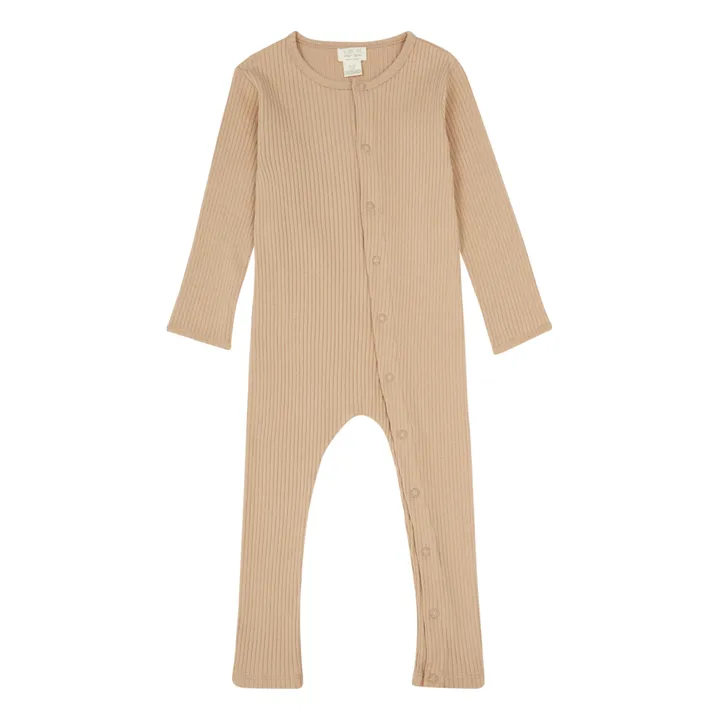 The Simple Folk Pyjama sans pieds Côtelé Coton Bio | Camel