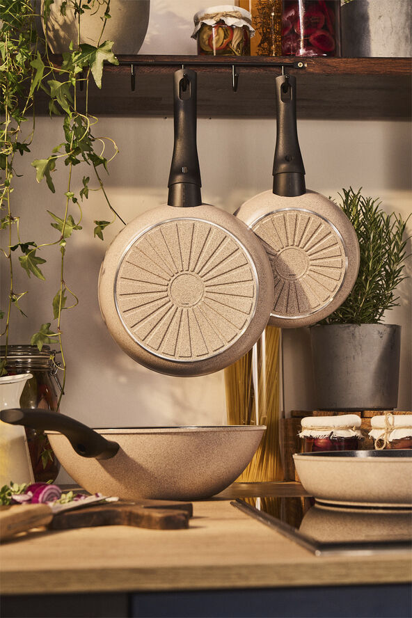 Ballarini Ledro Stegepande 24 Beige Rund Alu Beige