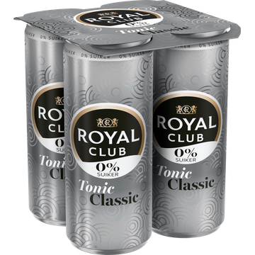 Royal Club 0% Suiker Tonic Classic 4x250ML