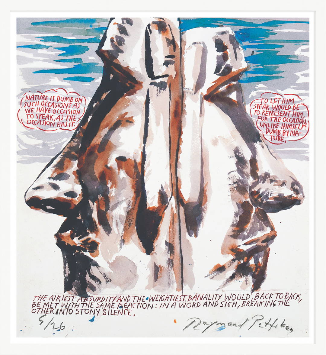 Ohne Titel (Nature is Dumb) by Raymond Pettibon - Limited Edition. Edition of: 26. Signed.