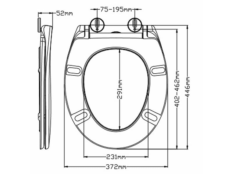 COCON Toilettensitz Duroplast mit Absenkautomatik Weiss WC-Sitz aus Kunststoff mit universeller Passform