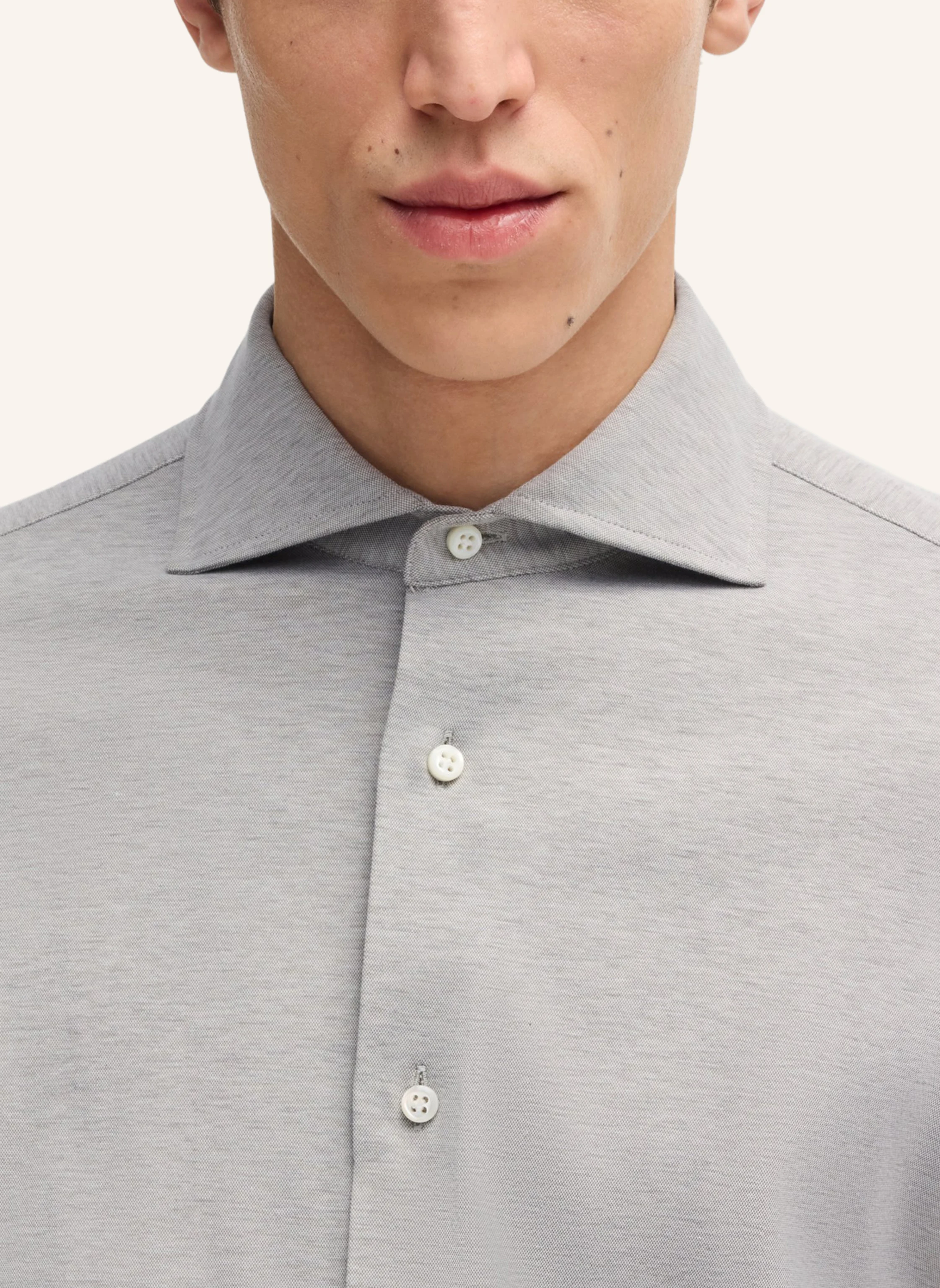 BOSS Business Hemd L-HAYS-SPREAD-C1-243 Slim Fit