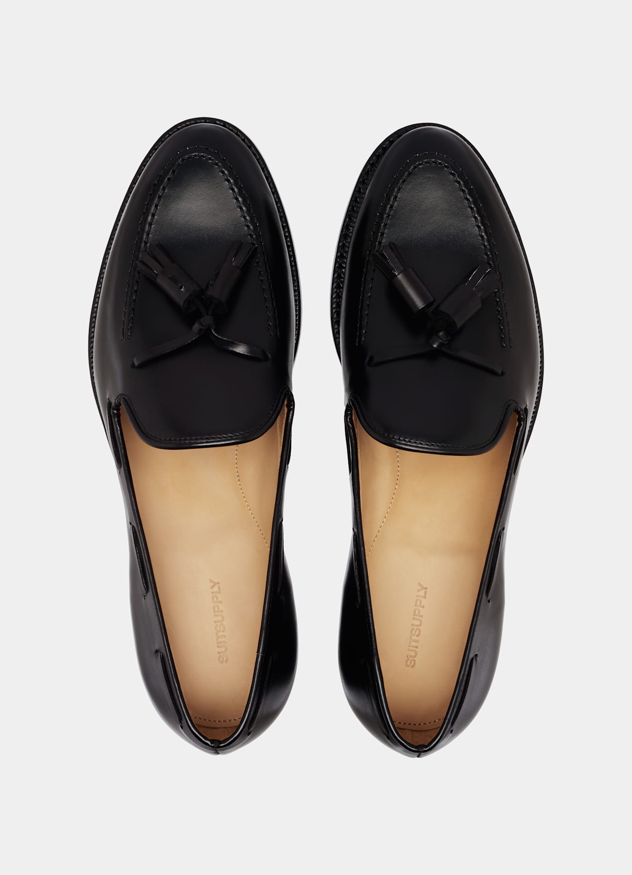Mocassins à pompons noirs - Fabrication italienne