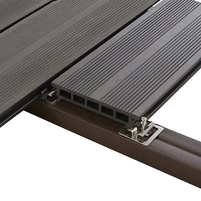 Clips de fixation acier GoodHome pour lame de terrasse x200 (avec espaceurs et clips de début et de fin)