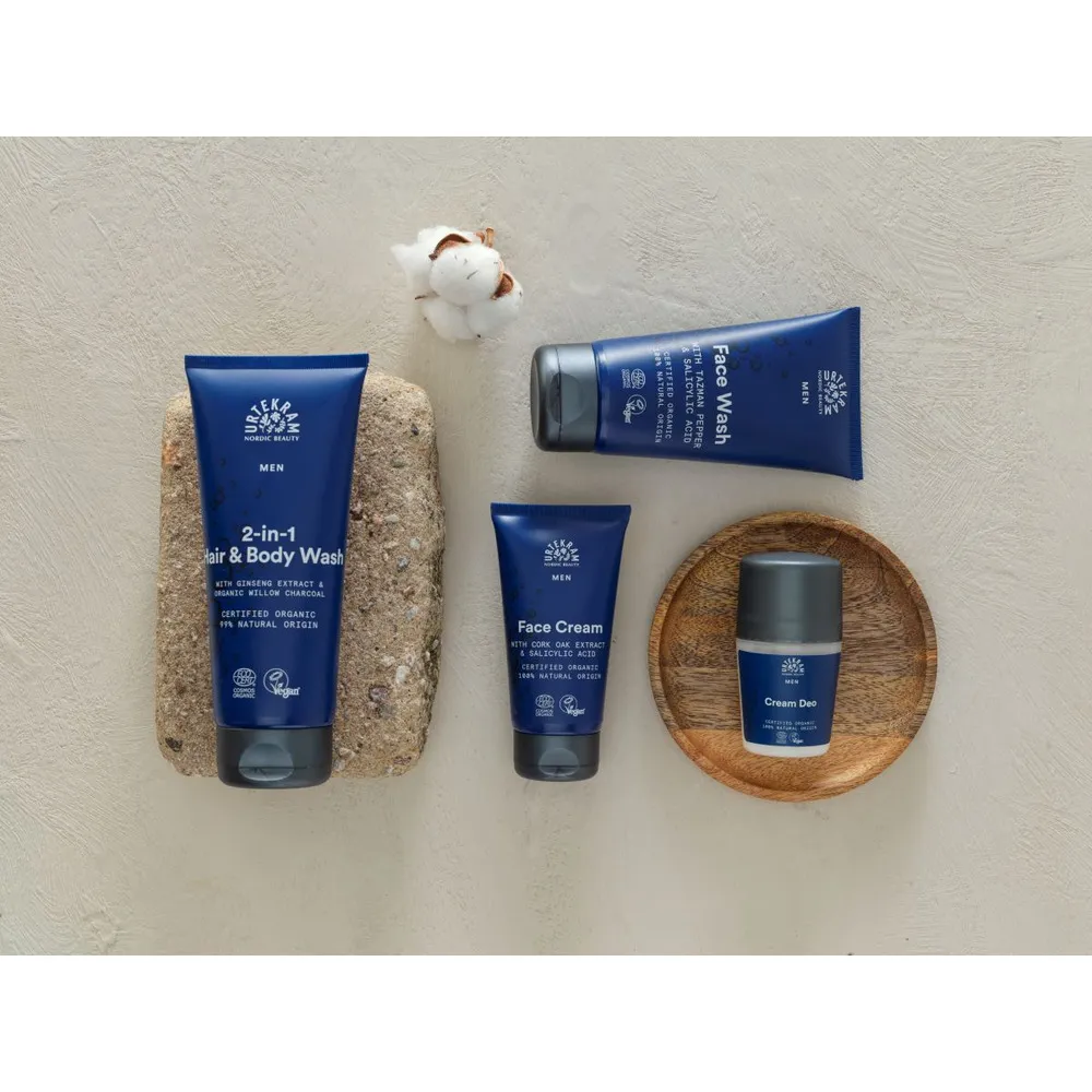 Urtekram Men 2-in-1 Hair & Body Wash - 200 ml.