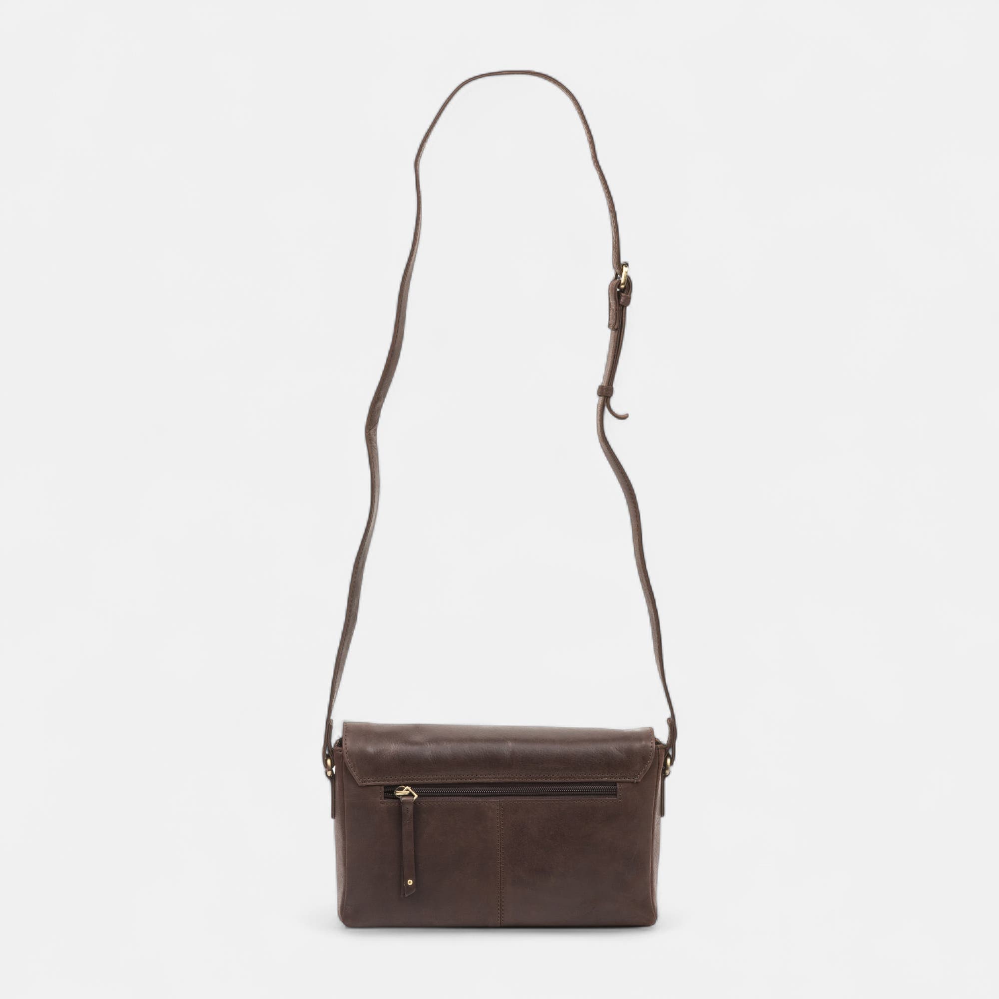 Sac bandoulière en cuir marron