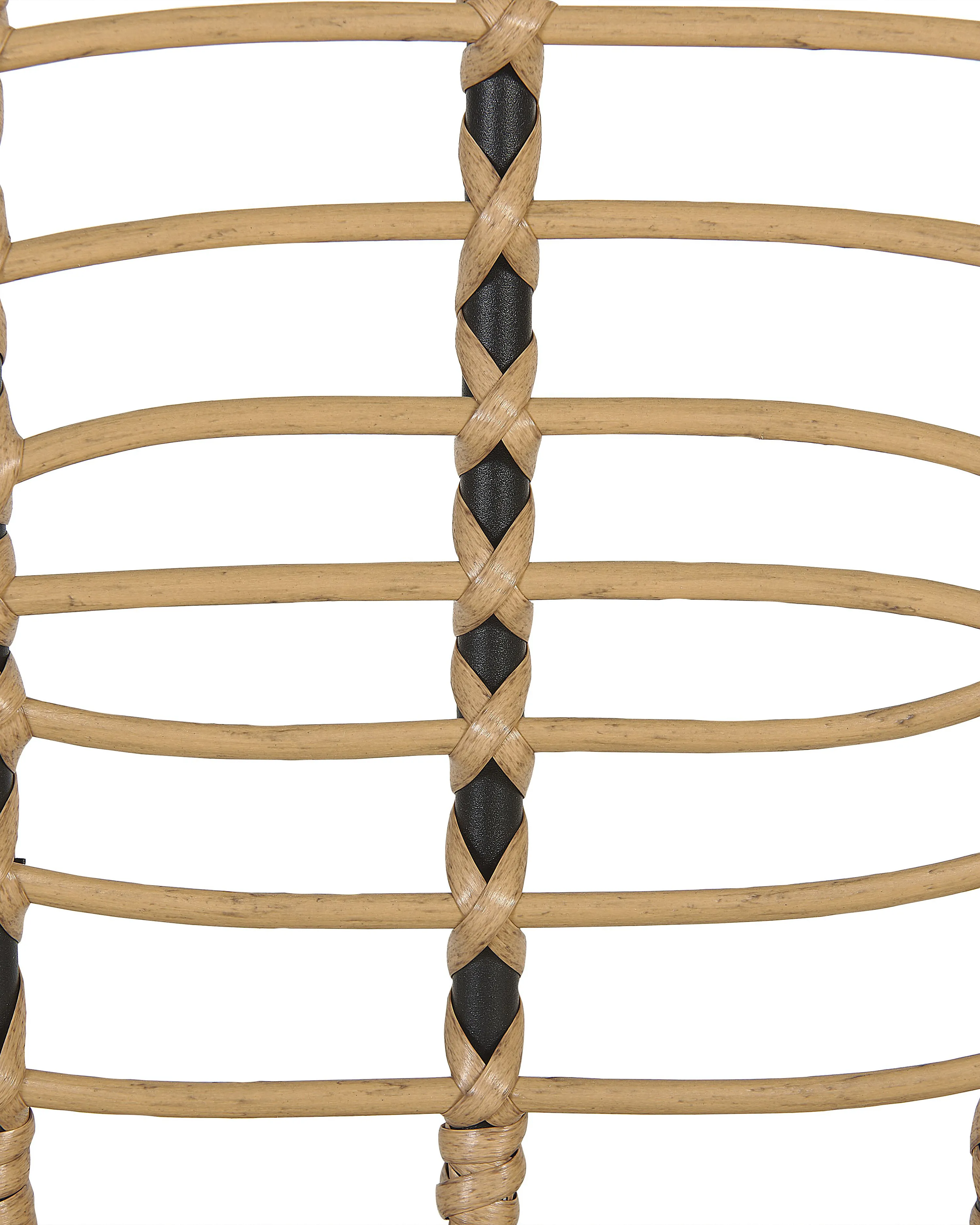 Set van 6 stoelen met zitkussen PRATELLO PE rotan Natuurlijk
