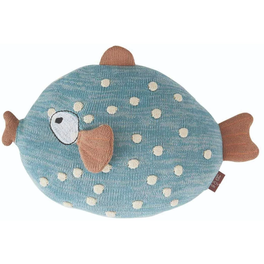 OYOY Kuschelkissen Finn blue