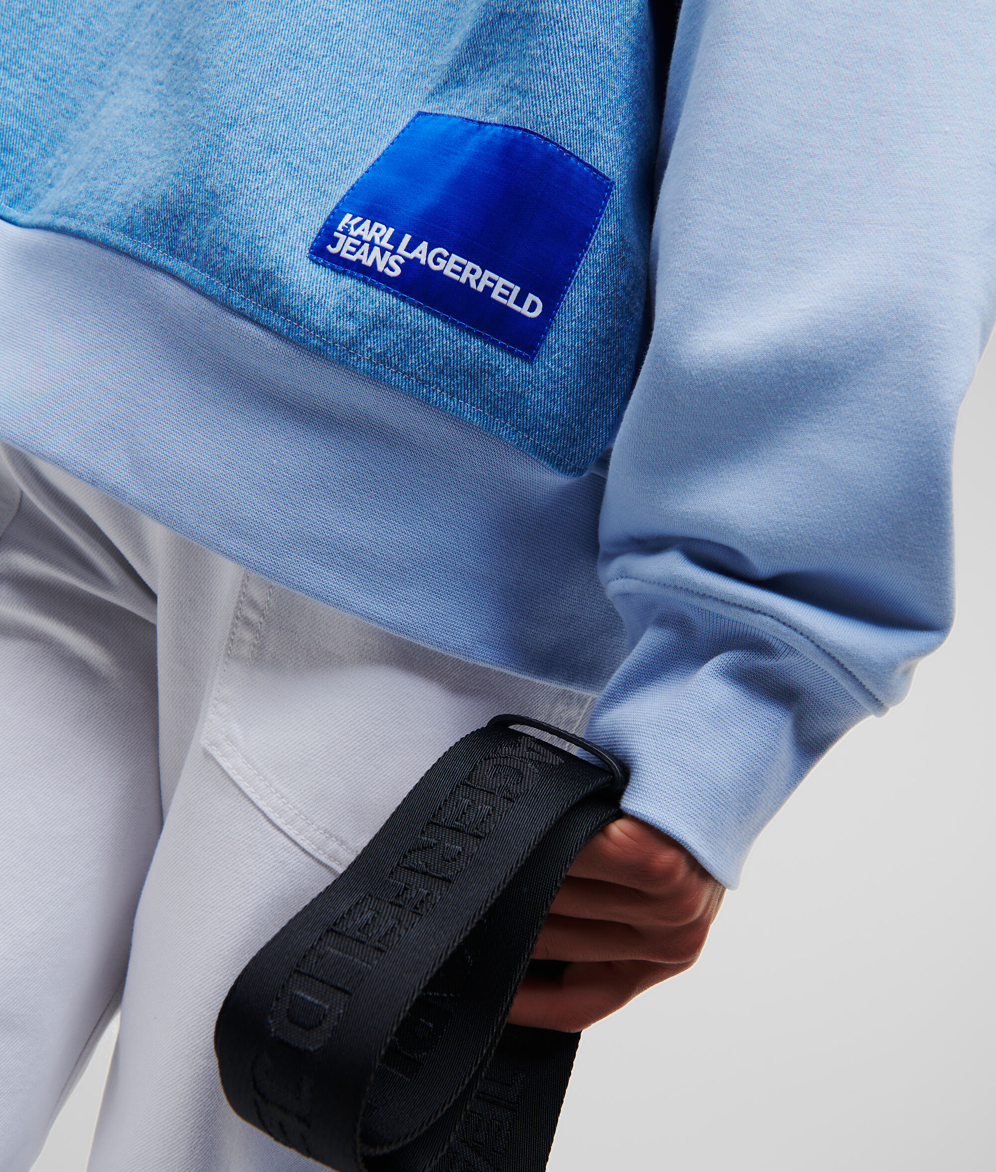 SWEAT À CAPUCHE ZIPPÉ BICOLORE KLJ