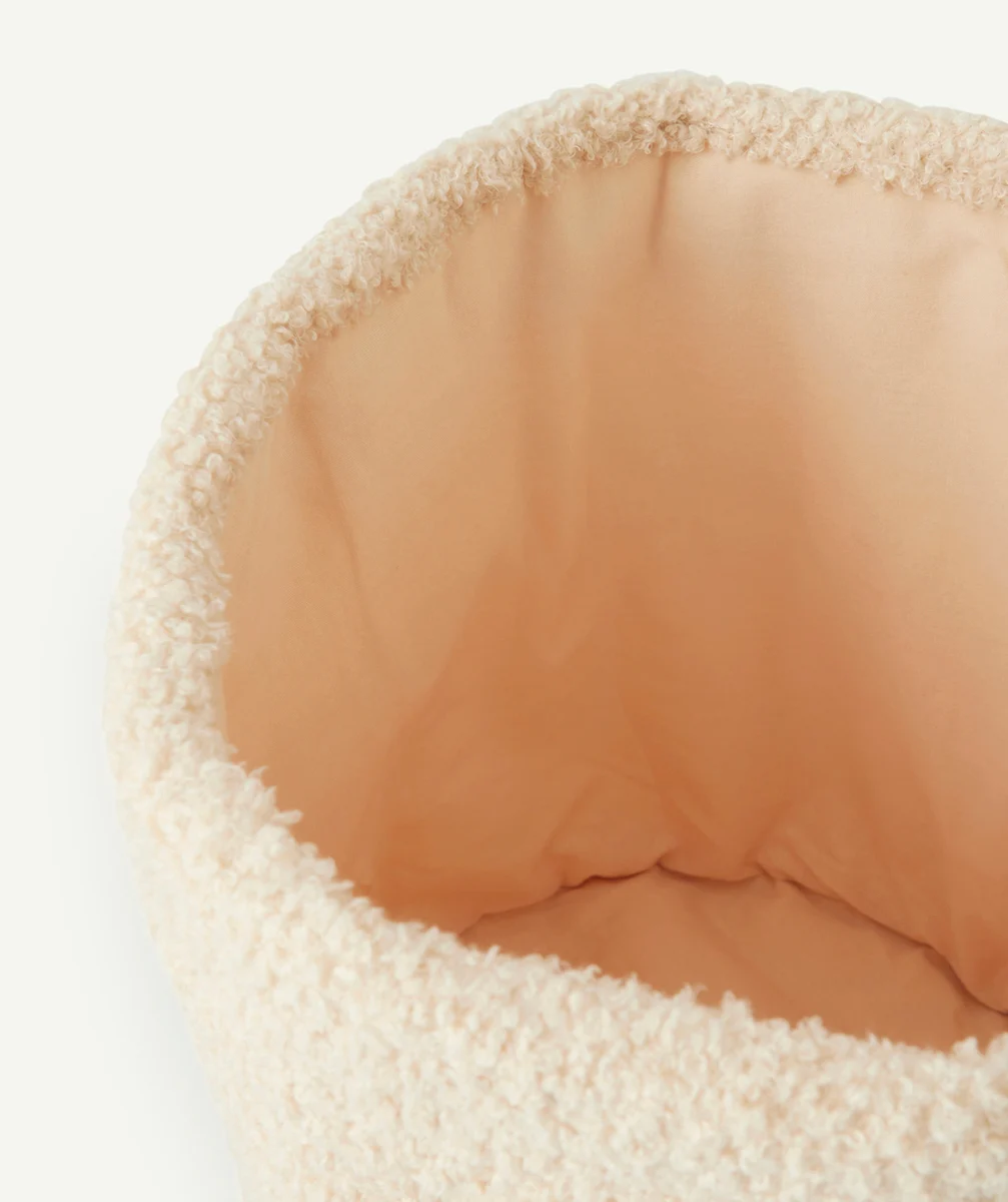JOLLEINPANIER DE RANGEMENT EN BOUCLETTES NATUREL
