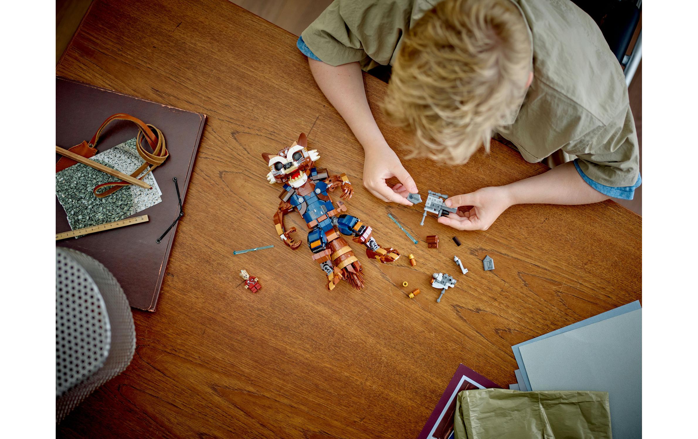 Marvel Rocket & Baby Groot 76282Bau- und Spielset zum Spielen und Ausstellen