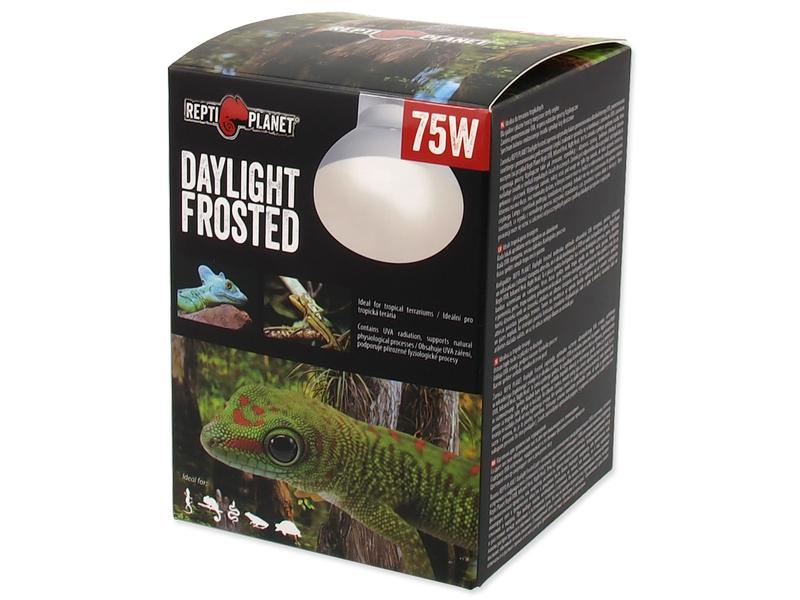 Repti Planet Terrarienlampe Daylight Frosted 75 W Wärmende Terrarienbeleuchtung