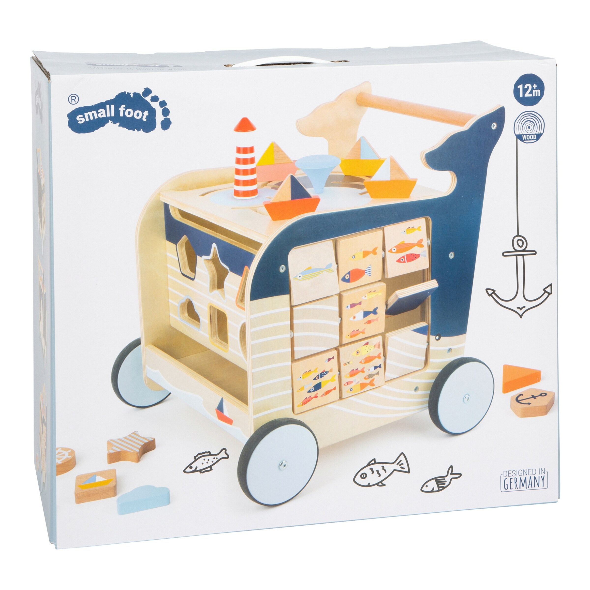 small foot Lauflernwagen Wal