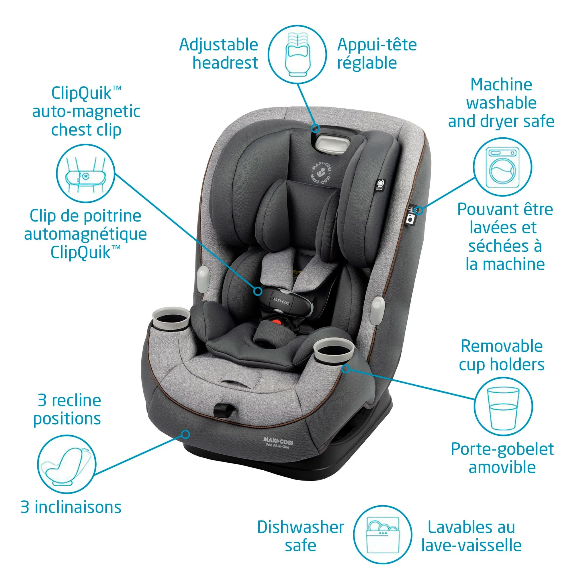 Maxi-cosi Siège d'Auto Pria All-in-one 4-100lb - Urban Wonder