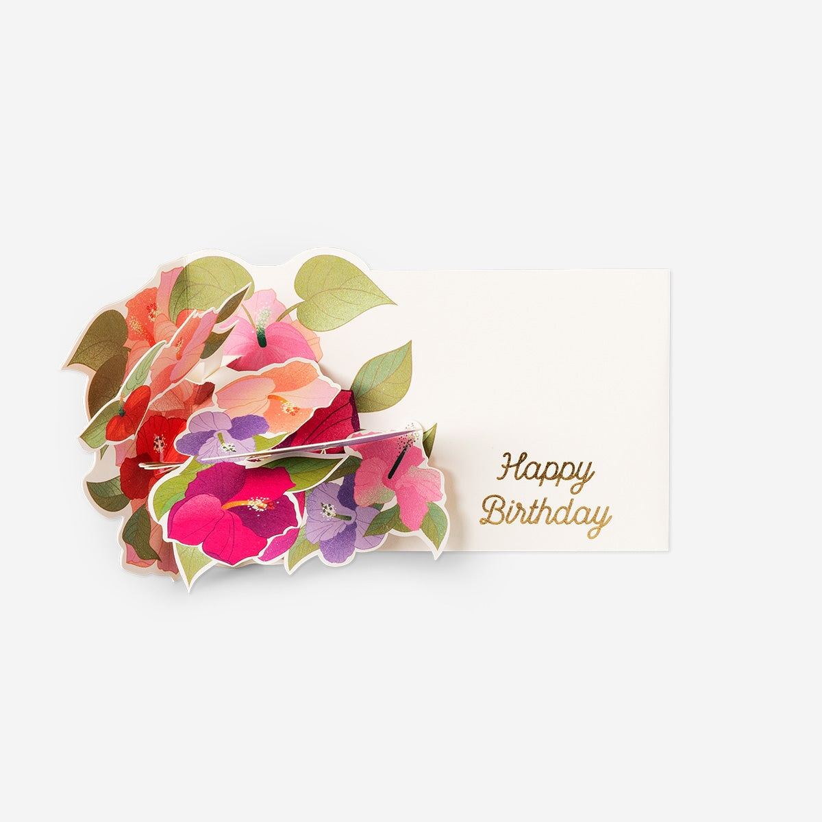 Pop up-blomsterkort med konvolut