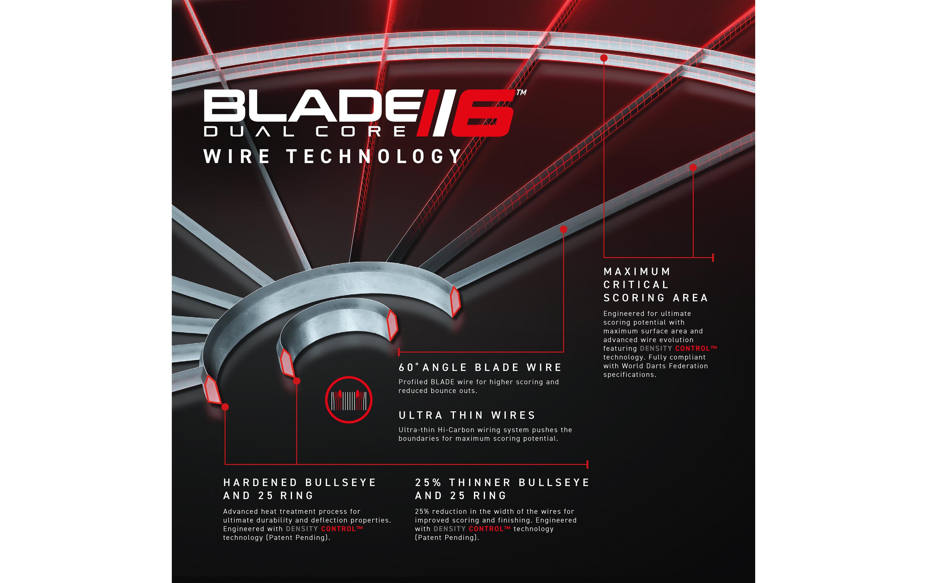 Dartboard Blade 6 Dual CoreDartscheibe