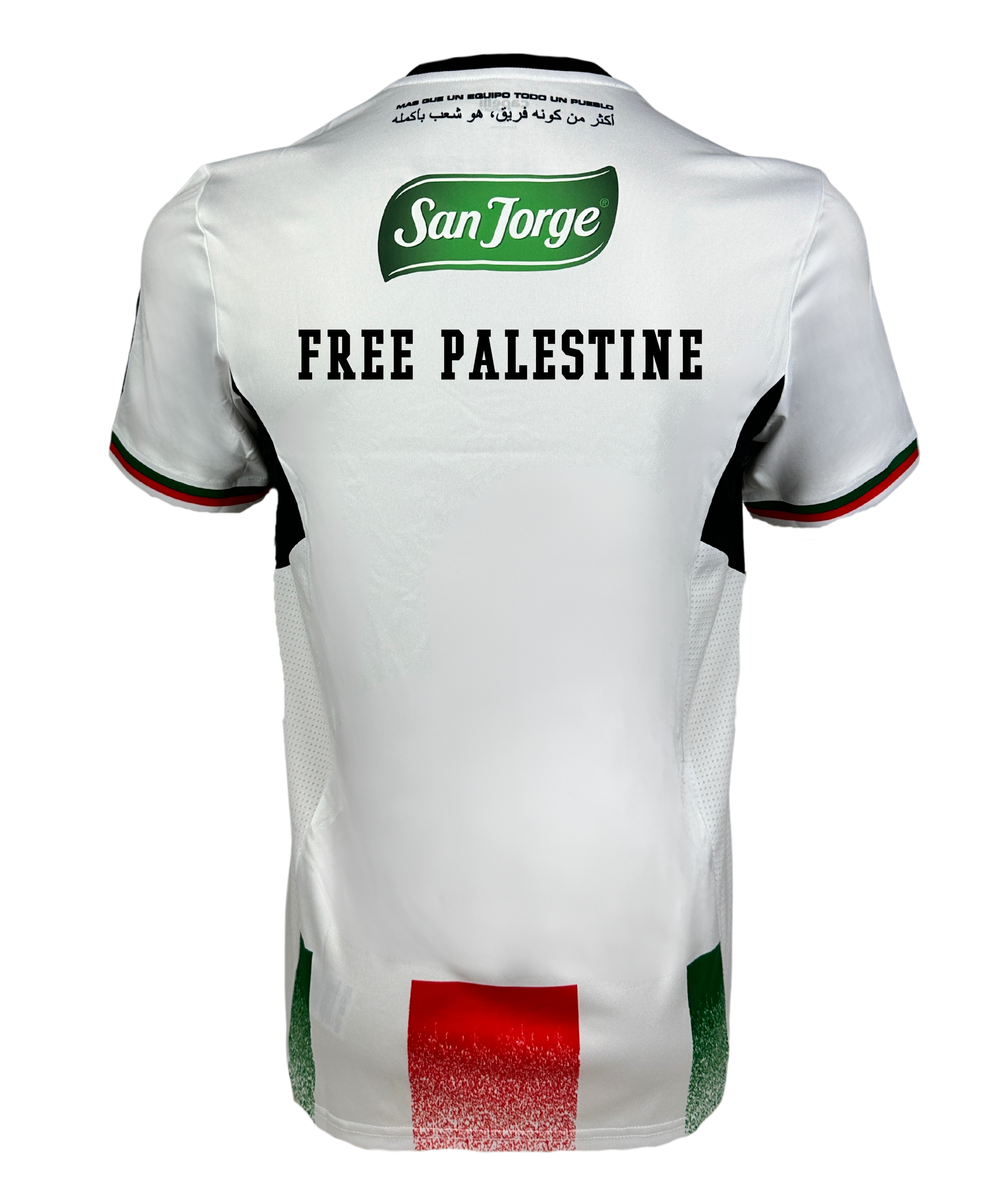 Palestino Thuisshirt 2024   Bedrukking Free Palestine - Voetbalshirt C
