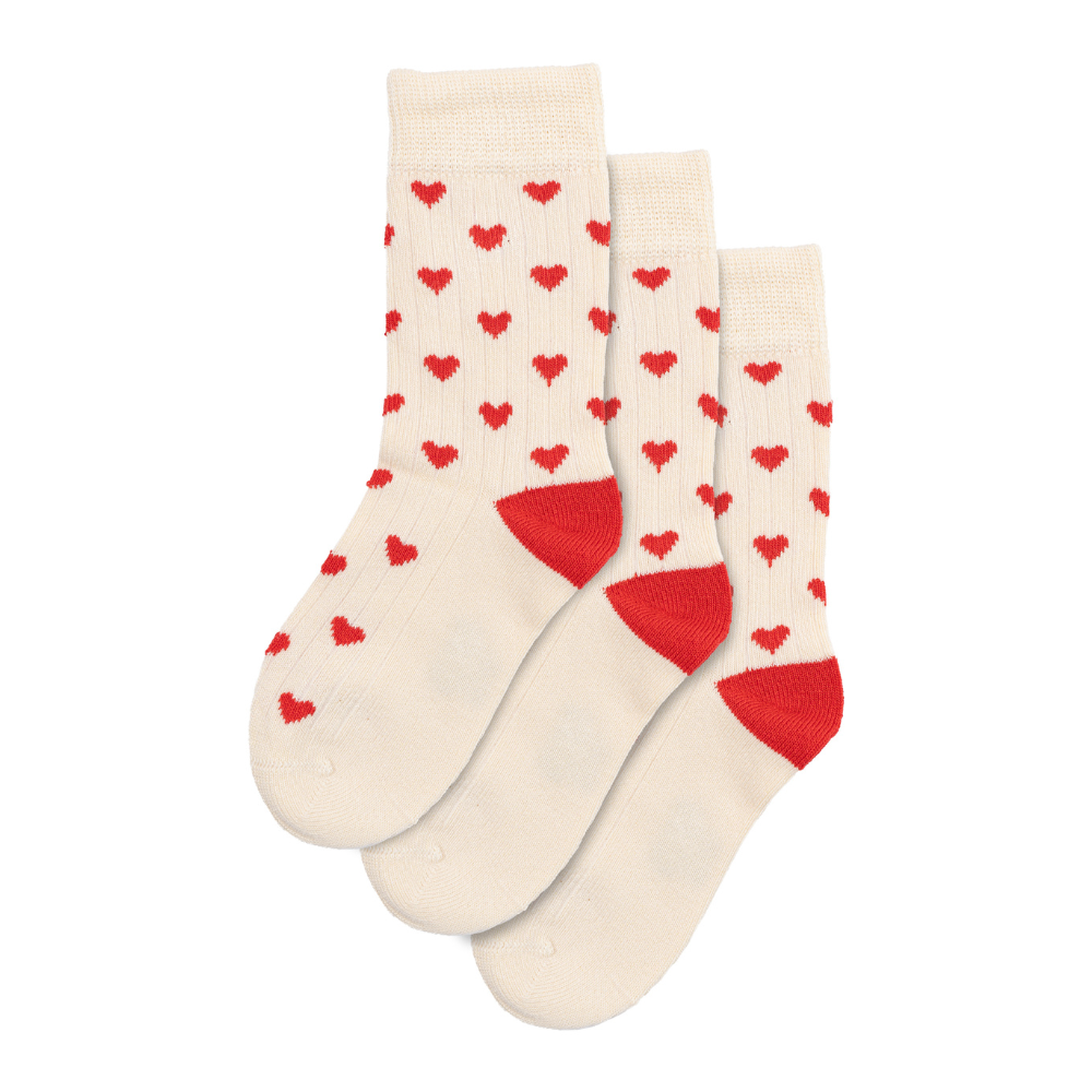 Minipop Strømper Bambus Heart 3-pak