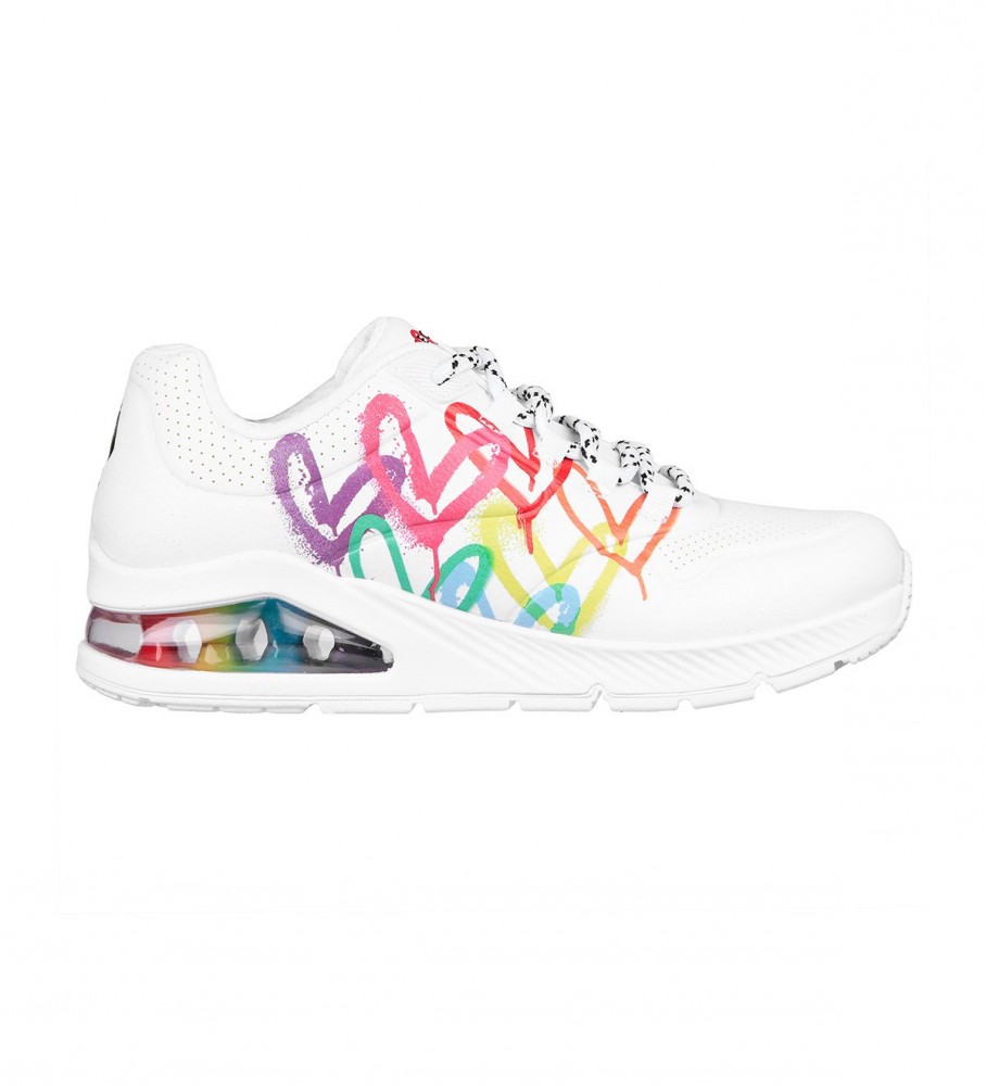 Tênis Skechers Uno 2, branco, multicolorido